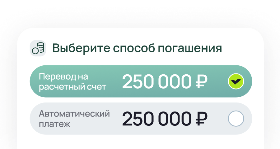 Погашение происходит